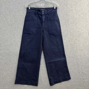 Joes Jeans Womens Dark Wash Wide Leg High Rise Patch Pocket Denim Jeans Size 28
